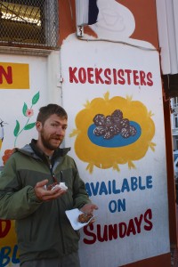 koeksisters = "cake sisters" = a tasty, rich Dutch donut