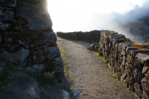 Ruins in the mist