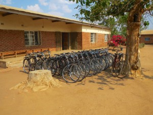 The great bike project. Our NGO secured funds to provide bicycles for many members of the community to get themselves around.
